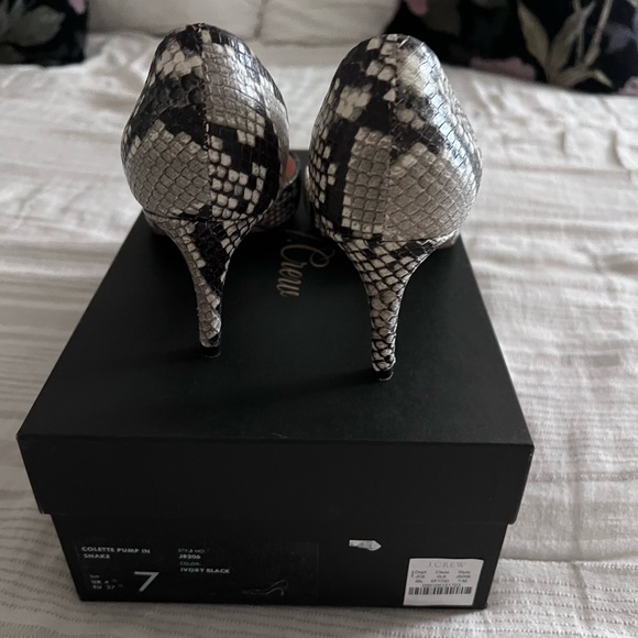 JCrew colette Pump in Snake 7US New - Picture 5 of 7